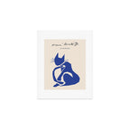 Henri Matisse 'The Night Cat' Blue Feline Abstract Figure Art Art Print Gallery Image 1