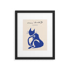 Henri Matisse 'The Night Cat' Blue Feline Abstract Figure Art Framed Art Print Gallery Image 5