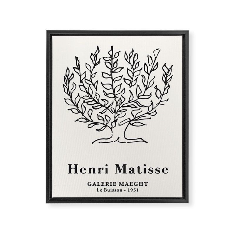 Henri Matisse 'Tree of Life' Abstract Line Art Framed Canvas Print Gallery Image 6