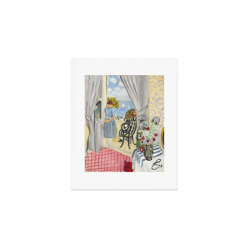 Henri Matisse Woman at The Open Window in Nice Art Print Gallery Image 1