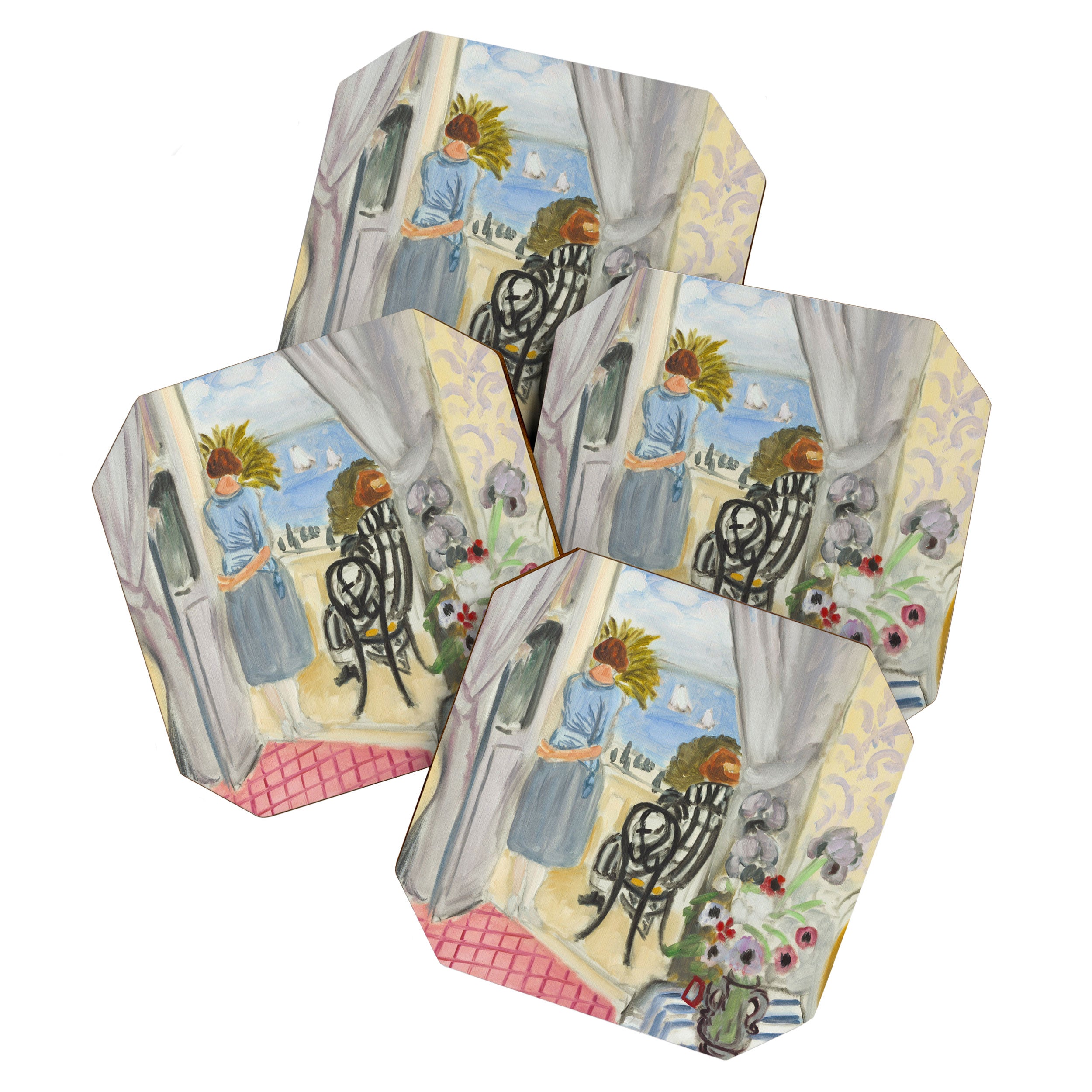 Henri Matisse Woman at The Open Window in Nice Coaster Gallery Image 1