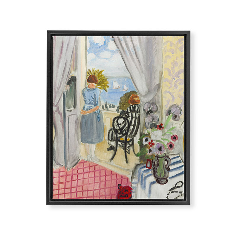 Henri Matisse Woman at The Open Window in Nice Framed Canvas Print Gallery Image 6