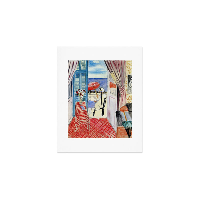 Henri Matisse Woman at The Open Window Painting Art Print Gallery Image 1