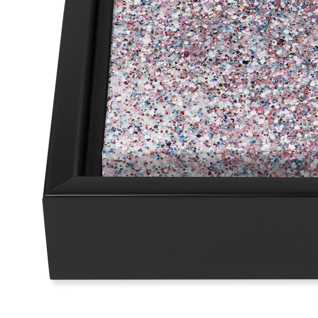 Holographic Glitter Sparkle Framed Canvas Print Gallery Image 3