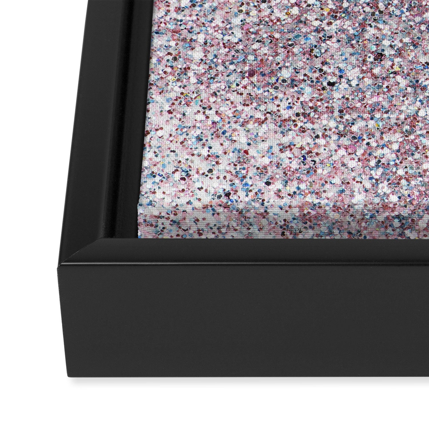 Holographic Glitter Sparkle Framed Canvas Print Gallery Image 3