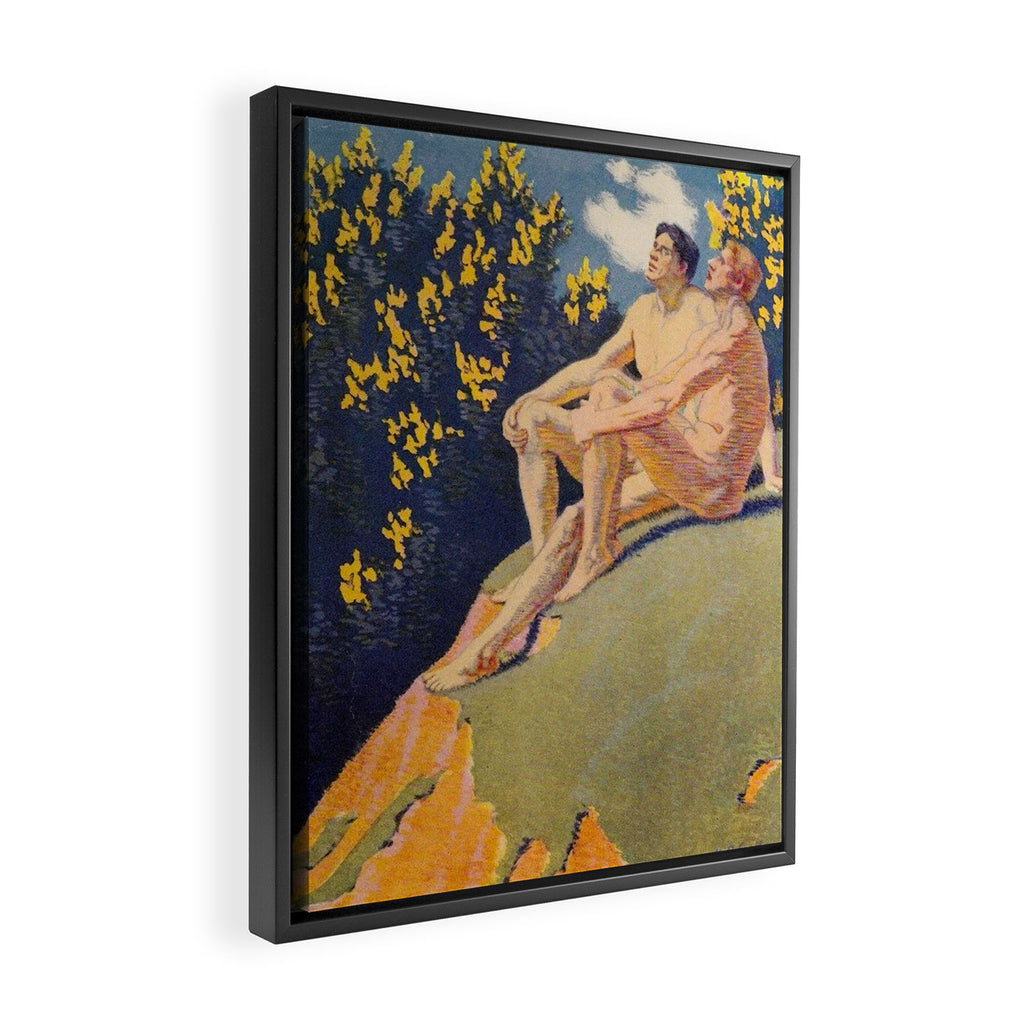 âI will sing the song of companionshipâ Leaves of Grass by Margaret Cook Framed Canvas Print Gallery Image 2