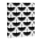 Japanese Crane Ornate Art Deco Monochrome Pattern Canvas Print Gallery Image 8