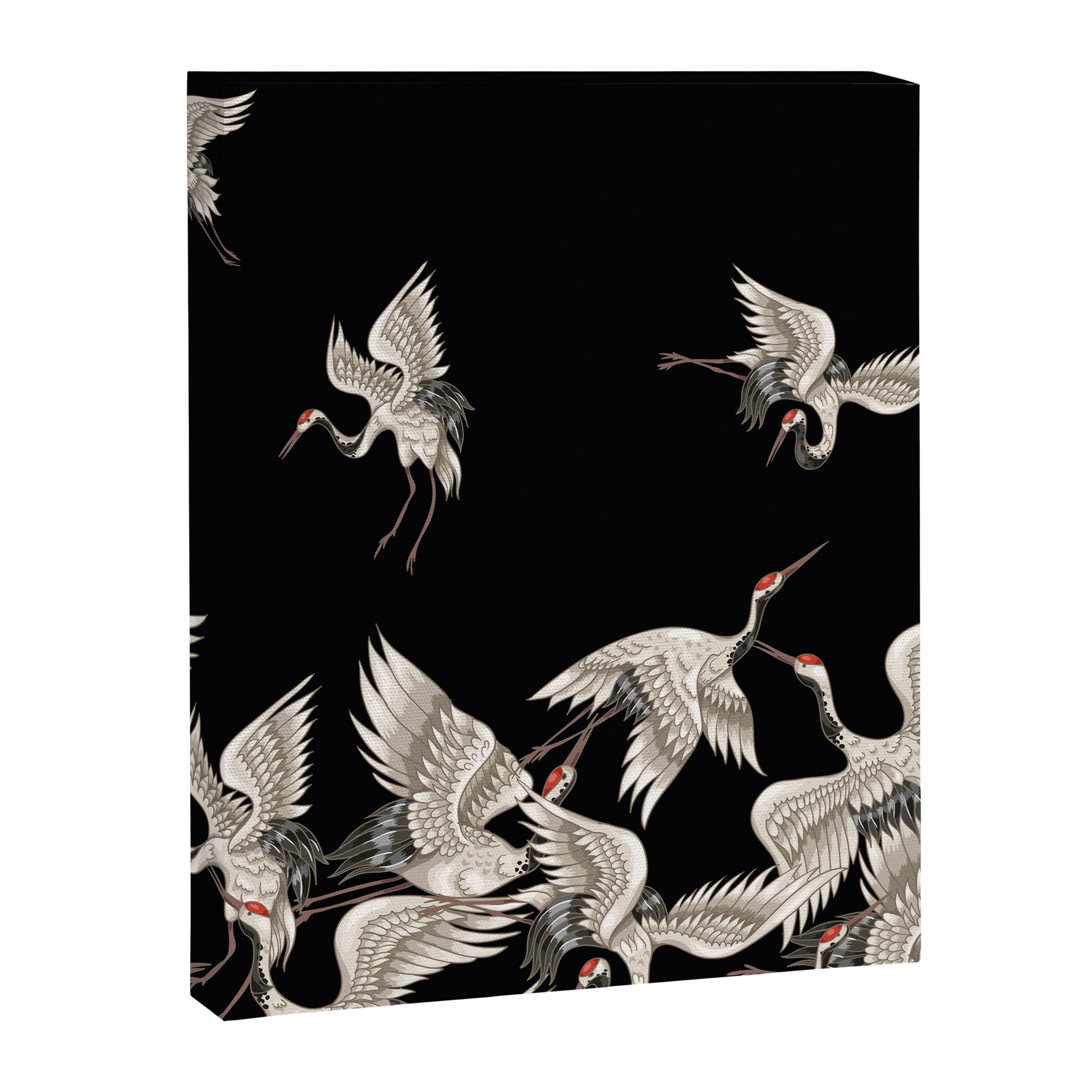Japanese Flying Herons Canvas Print Gallery Image 6