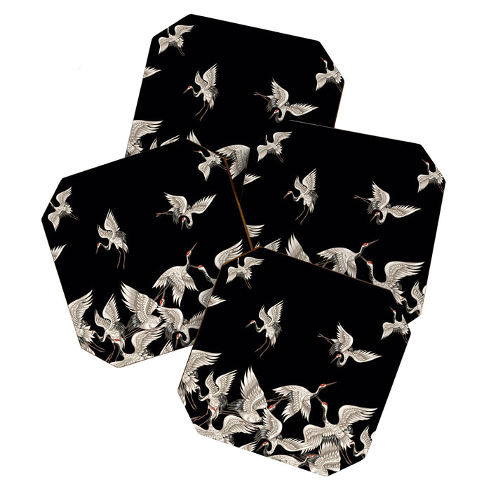 Japanese Flying Herons Coaster Gallery Image 1