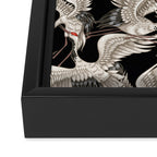 Japanese Flying Herons Framed Canvas Print Gallery Image 3