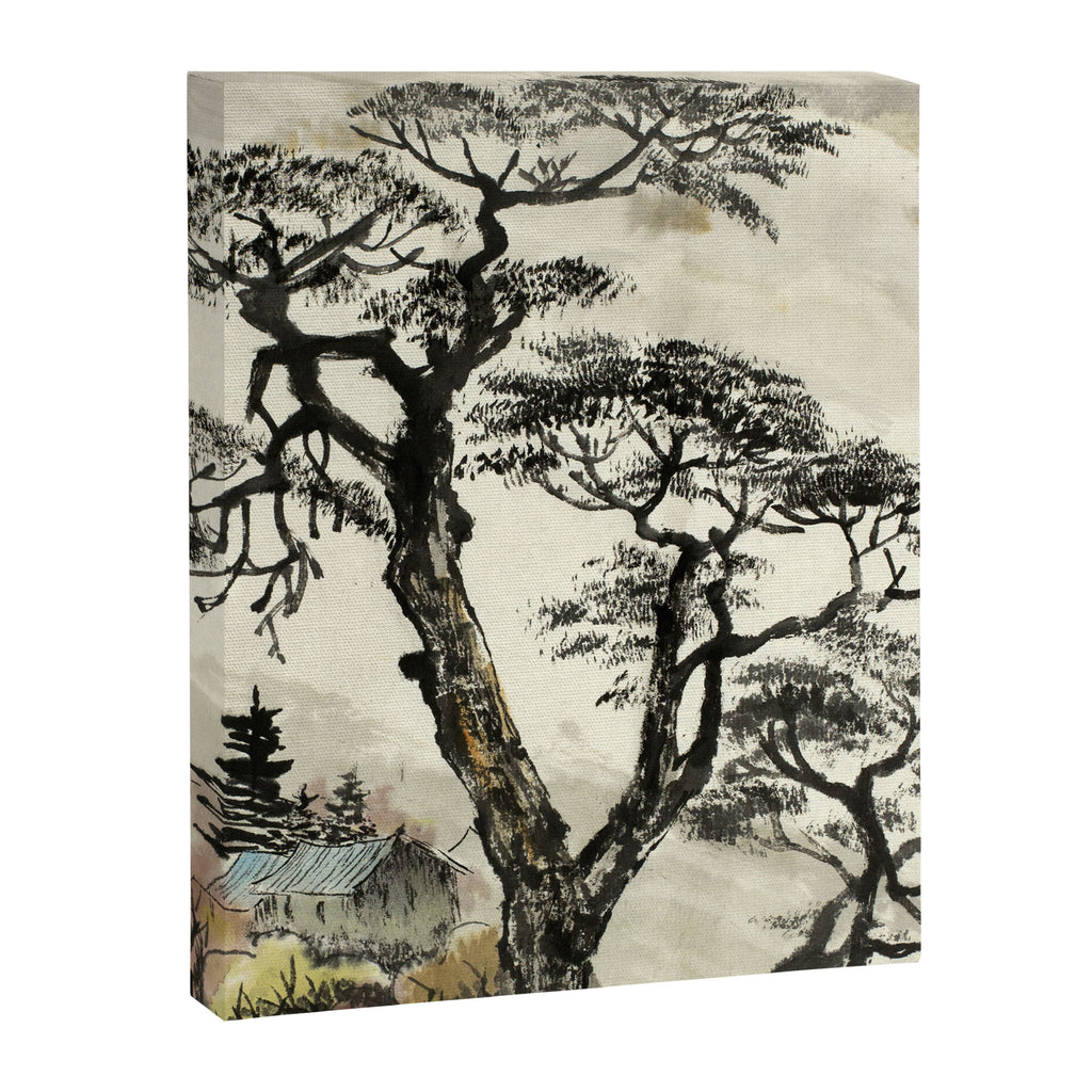 Japanese Mountain Forest Tree Landscape Canvas Print Gallery Image 6