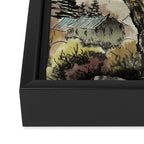 Japanese Mountain Forest Tree Landscape Framed Canvas Print Gallery Image 3