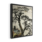 Japanese Mountain Forest Tree Landscape Framed Canvas Print Gallery Image 2