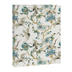 Japanese Ornate Heron Pattern Ivory Silver Blue II Canvas Print Gallery Image 8