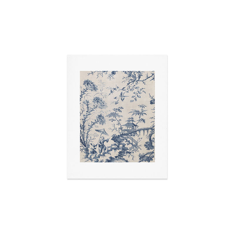 Jean Baptiste Pillement Chinoiserie Toile de Jouy Art Print Gallery Image 1