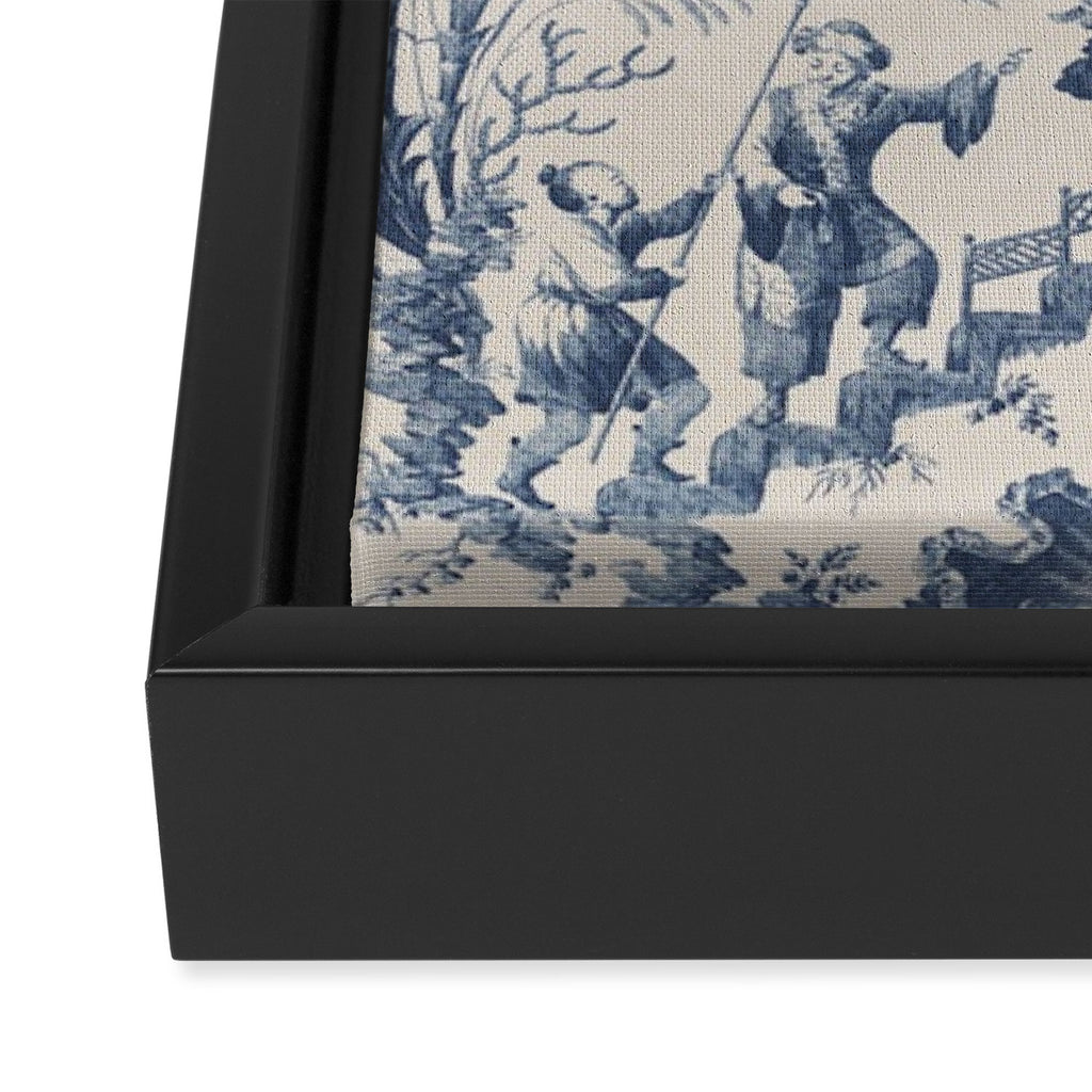 Jean Baptiste Pillement Chinoiserie Toile de Jouy Framed Canvas Print Gallery Image 3