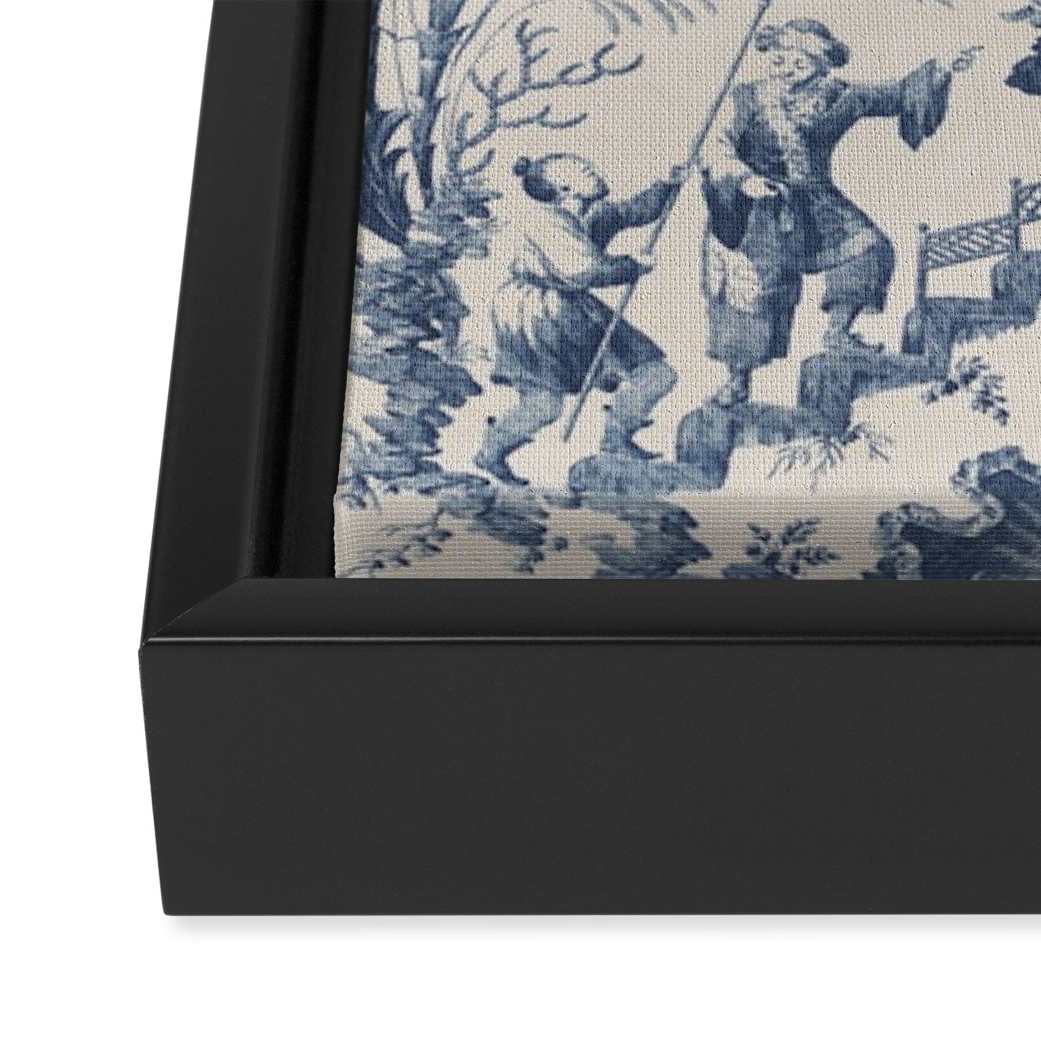 Jean Baptiste Pillement Chinoiserie Toile de Jouy Framed Canvas Print Gallery Image 3