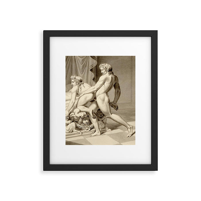 Jean Frédéric Maximilien de Waldeck Erotic Lovers II Framed Art Print Gallery Image 1