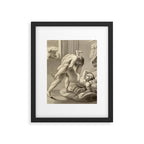  Jean Frédéric Maximilien de Waldeck Erotic Lovers XII Framed Art Print Gallery Image 4