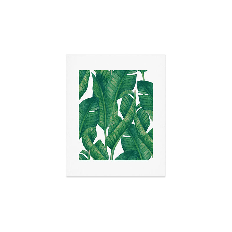 Jungle Leaves Tropical Botanical Art Print Gallery Image 1
