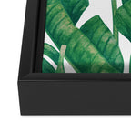 Jungle Leaves Tropical Botanical Framed Canvas Print Gallery Image 3
