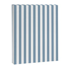 Light Blue & White Simple Stripe Canvas Print Gallery Image 8