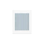 Light Blue & White Simple Stripe Art Print Gallery Image 1