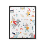 Magical Knight, Dragon & Castle Framed Canvas Print Gallery Image 8