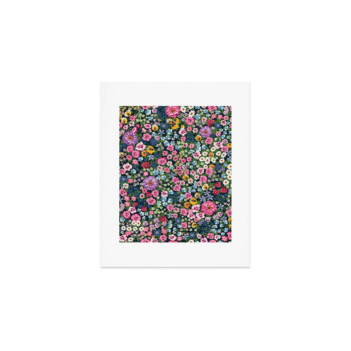 Magical Meadow Boho Hippy Garden Floral Art Print Gallery Image 1