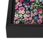 Magical Meadow Boho Hippy Garden Floral Framed Canvas Print Gallery Image 3