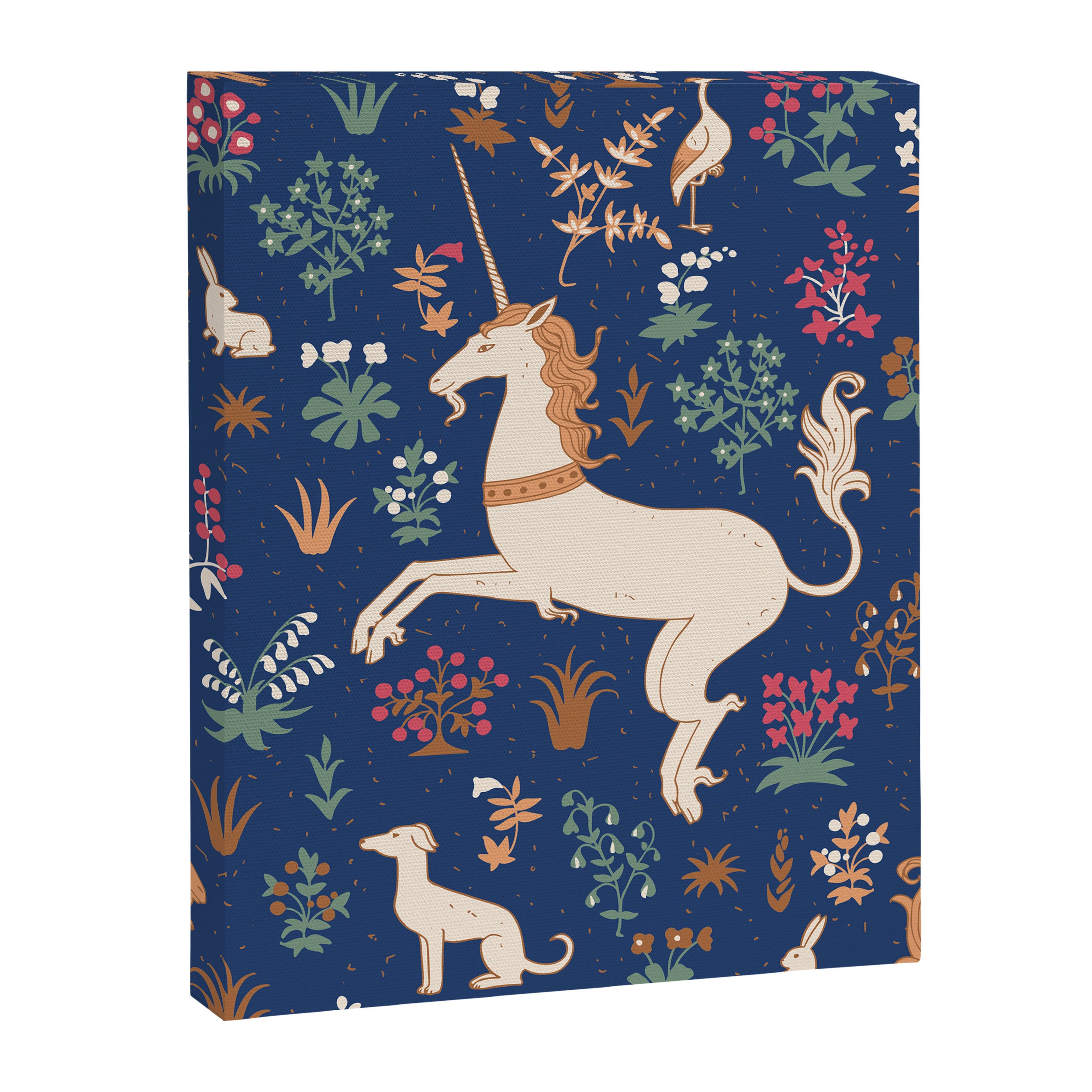 Magical Medieval Unicorn Forest Canvas Print Gallery Image 8