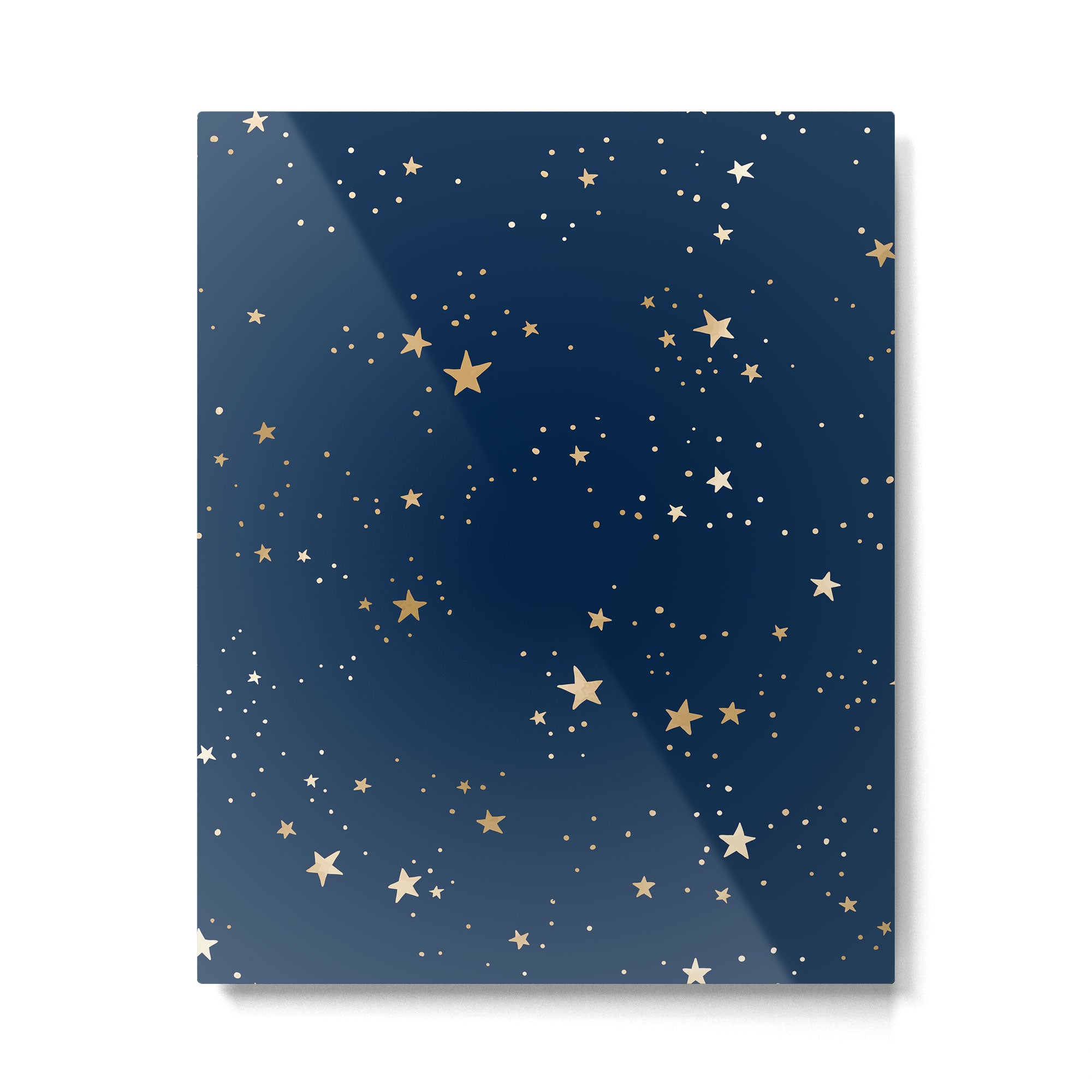 Magical Midnight Blue Starry Night Sky Metal Print Gallery Image 6
