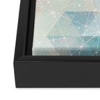 Magical Pastel Starry Constellation Sky Framed Canvas Print Gallery Image 3
