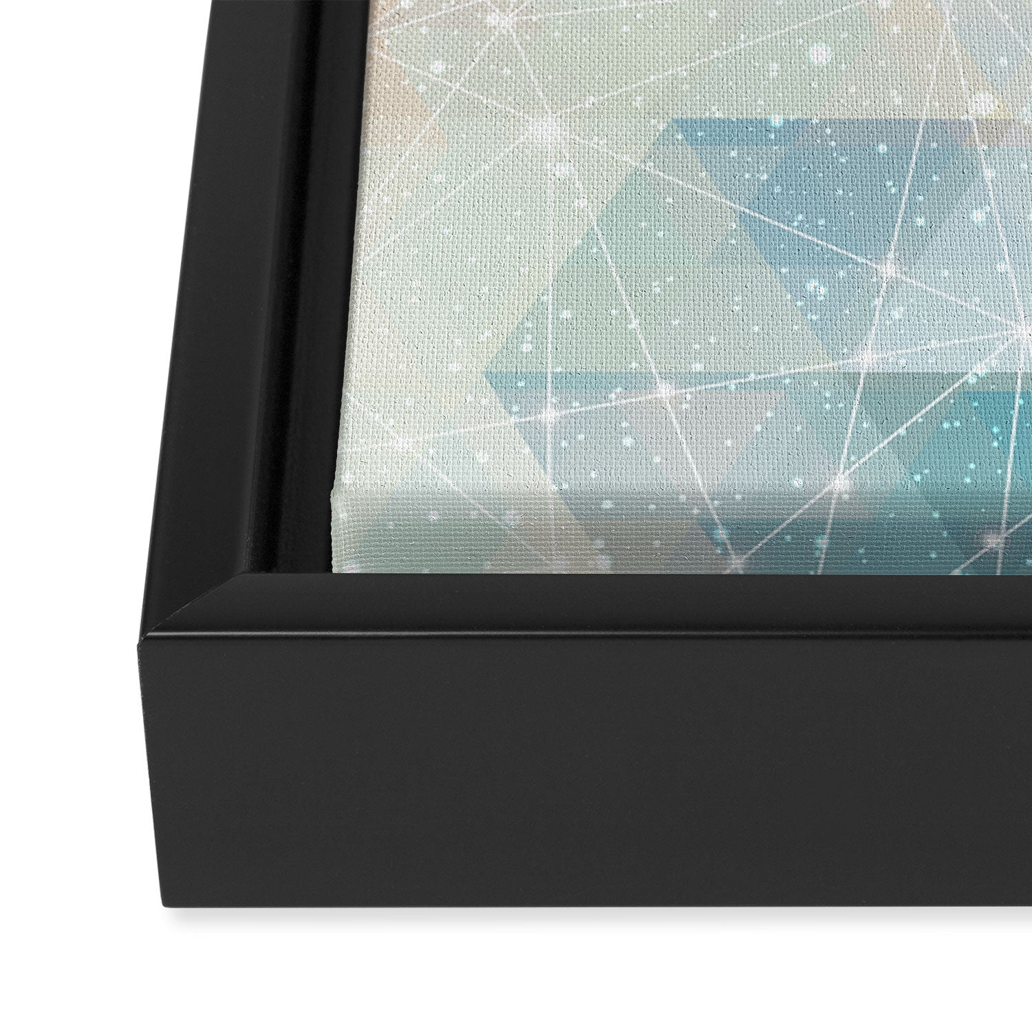 Magical Pastel Starry Constellation Sky Framed Canvas Print Gallery Image 3