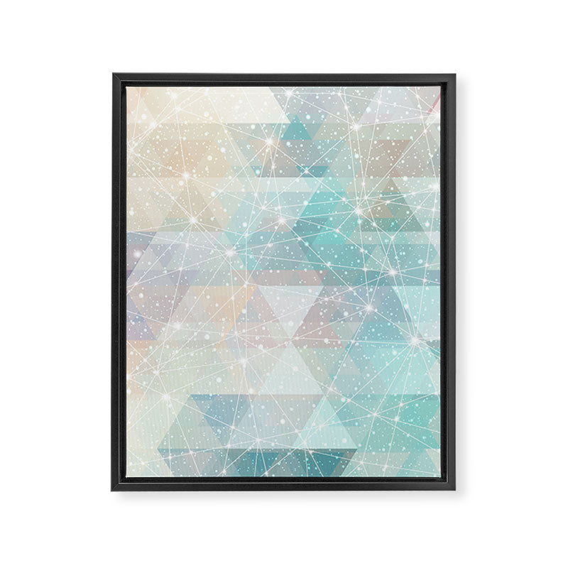 Magical Pastel Starry Constellation Sky Framed Canvas Print Gallery Image 8