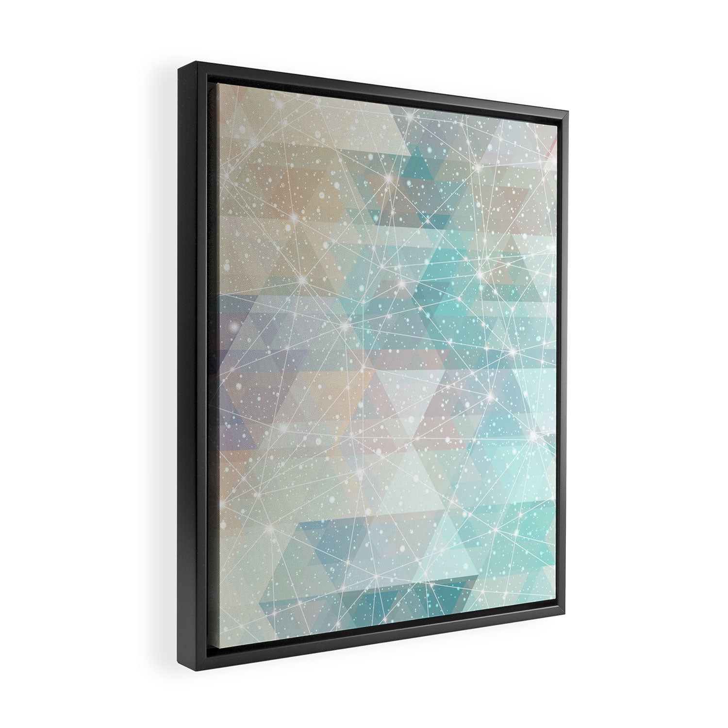 Magical Pastel Starry Constellation Sky Framed Canvas Print Gallery Image 2