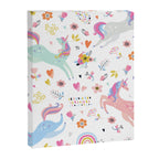 Magical Pastel Unicorn Floral Canvas Print Gallery Image 8