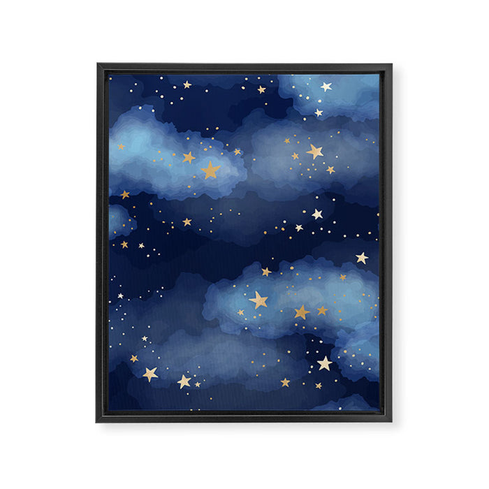 Magical Starry Night Sky  Framed Canvas Print Gallery Image 1