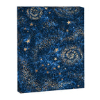 Magical Starry Night Sky Golden Cosmic Swirls Canvas Print Gallery Image 8
