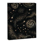 Magical Starry Night Sky Golden Cosmic Swirl II Canvas Print Gallery Image 8