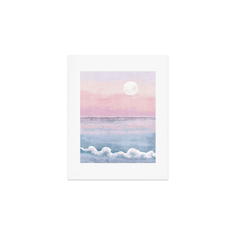 Magical Sunset Beach Art Print Gallery Image 1