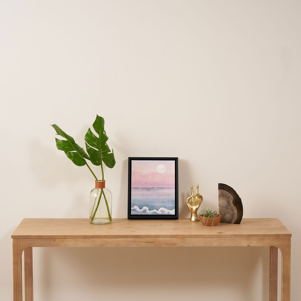Magical Sunset Beach Framed Canvas Print Gallery Image 4