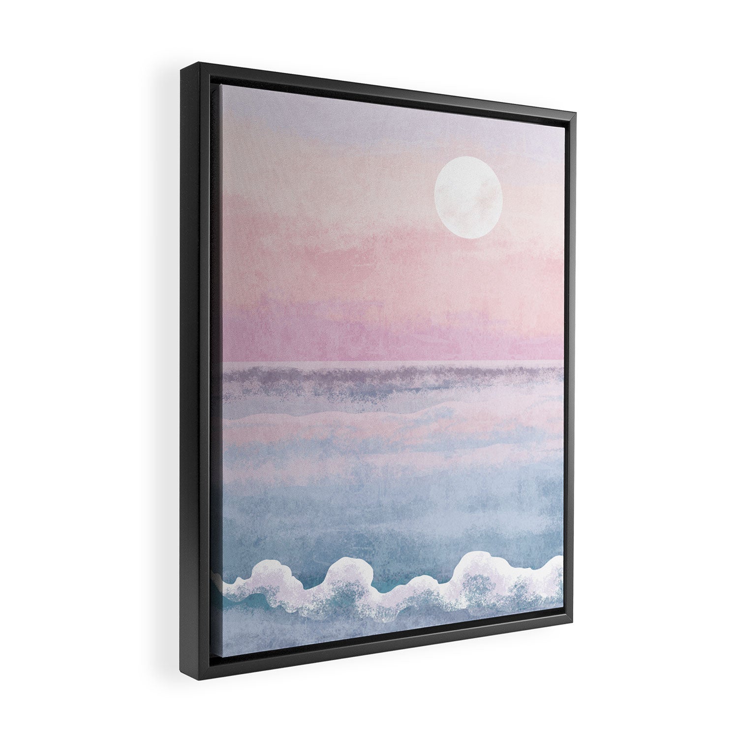 Magical Sunset Beach Framed Canvas Print Gallery Image 2