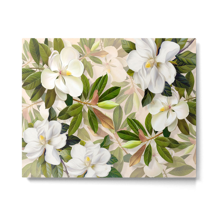 Magnolia Flowers Spring Blossom Metal Print Gallery Image 1