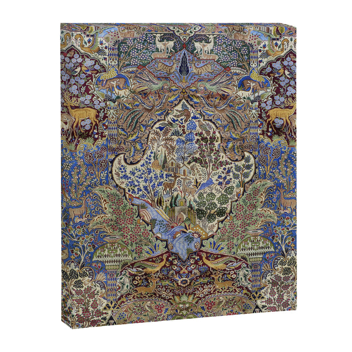 Majestic Cobalt Gold Antique Persian Kashmar Canvas Print Gallery Image 1