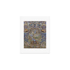 Majestic Cobalt Gold Antique Persian Kashmar Art Print Gallery Image 1