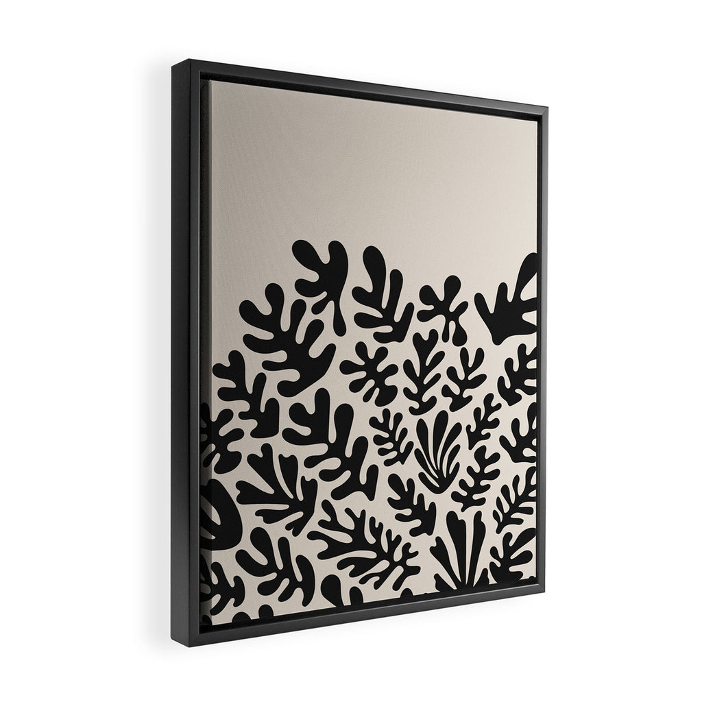 Matisse Black Cut Outs Abstract Mid Century Modern Art Framed Canvas Print Gallery Image 2