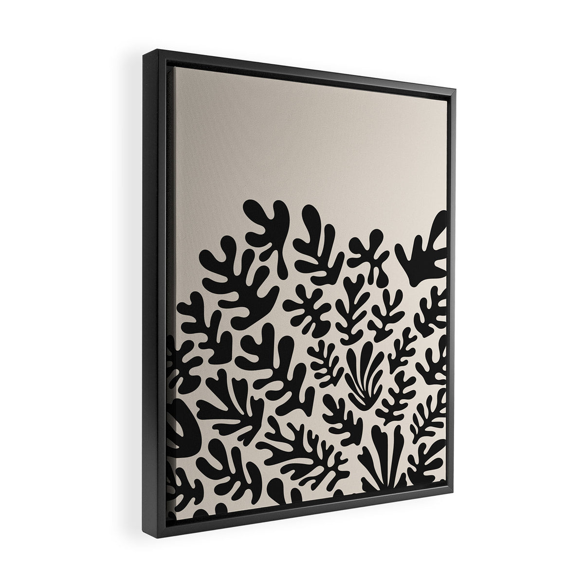 Matisse Black Cut Outs Abstract Mid Century Modern Art Framed Canvas Print Gallery Image 2