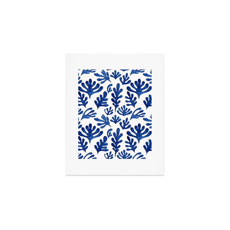 Matisse Blue Cut Outs Mid Century Modern Art Pattern Art Print Gallery Image 1