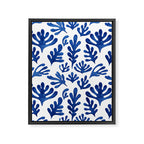 Matisse Blue Cut Outs Mid Century Modern Art Pattern Framed Canvas Print Gallery Image 8